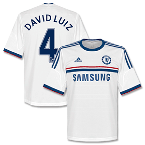 Chelsea Away Shirt 2013 2014 + David Luiz 4