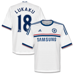Chelsea Away Shirt 2013 2014 + Lukaku 18