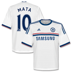 Chelsea Away Shirt 2013 2014 + Mata 10