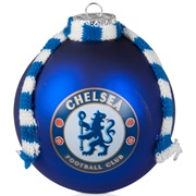 Chelsea Christmas Scarf Bauble - 100mm