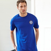 Chelsea Essentials Crest T-Shirt - Royal - Mens