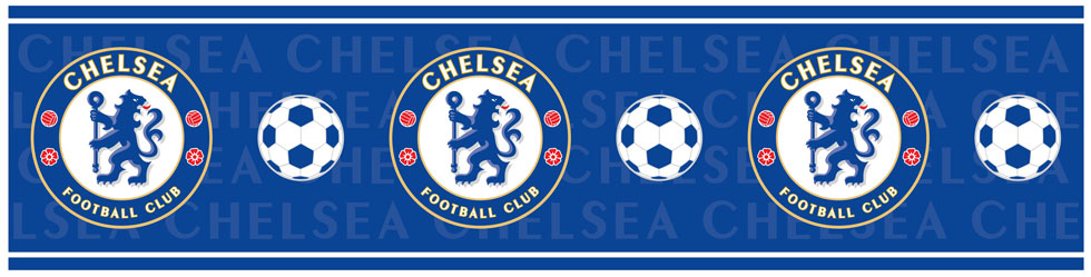 Chelsea FC Self Adhesive Wallpaper Border 5m