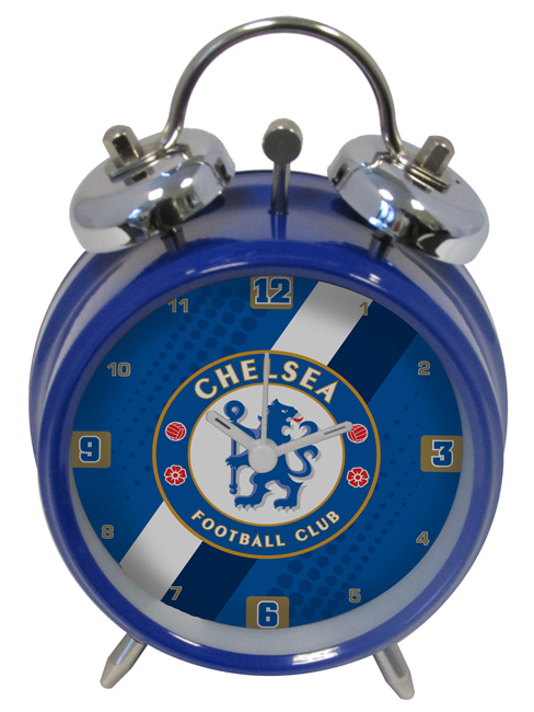 Chelsea FC Stripe Mini Bell Alarm Clock