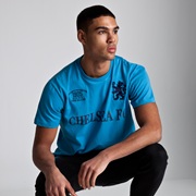 Chelsea Heritage Classic Sports Graphic T-Shirt - Surf Blue