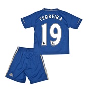 Chelsea Home Mini Kit 2012/13 with Ferreira 19 printing