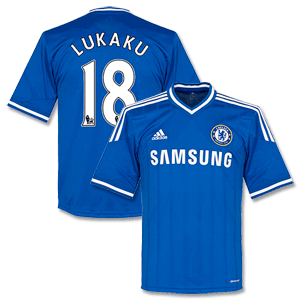 Chelsea Home Shirt 2013 2014 + Lukaku 18