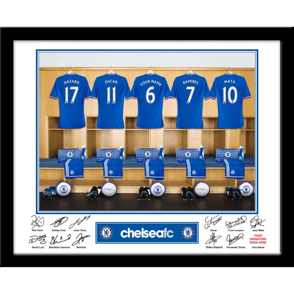Chelsea - Personalised Dressing Room Framed Print