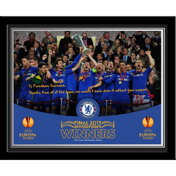 Chelsea - Personalised Europa Cup Photo Framed