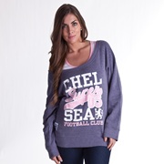 Chelsea Super 05 Slouchy Jumper - Heron Marl - Womens