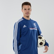 Chelsea Training Sweat Top Dk Blue