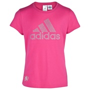 Chelsea adidad Graphic Logo T-Shirt Kids Pink