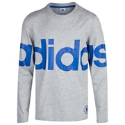 Chelsea adidas Long Sleeve T-Shirt Kids Grey