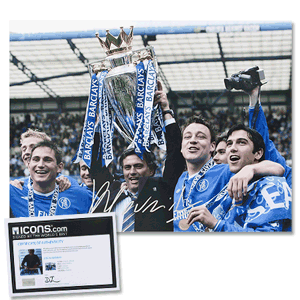 Jose Mourinho "Premier League Winners" Chelsea Signed Photo