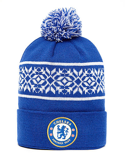 Official Team Chelsea FC Snowflake Bobble Hat