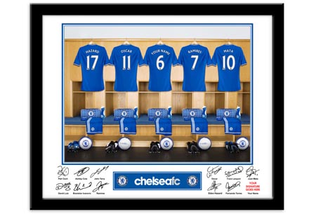Personalised Chelsea Dressing Room Print