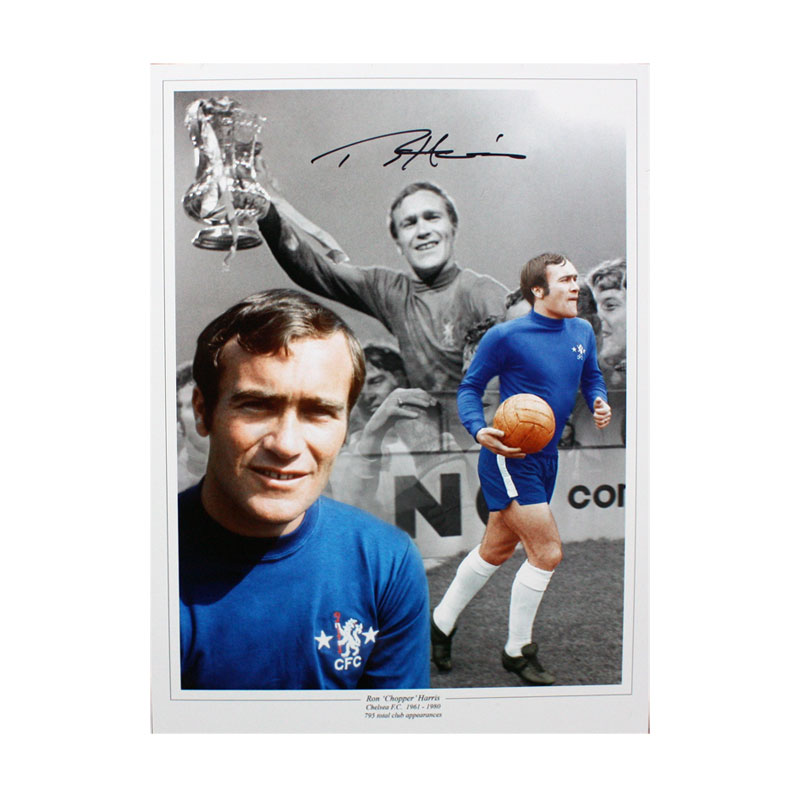 Ron Harris Signed Chelsea Montage Print