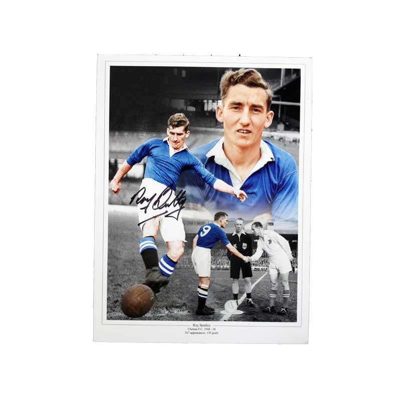 Roy Bentley Signed Chelsea Photo