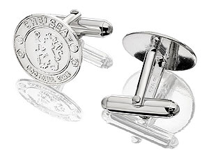 Sterling Silver Chelsea FC Crest Cufflinks - 102448