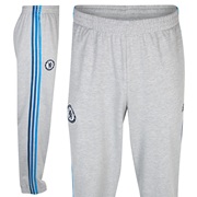 adidas Chelsea Core Cuffed Pant - Medium Grey Heather/Cyan S09