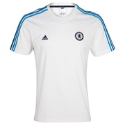 adidas Chelsea Core T-Shirt - White/Cyan S09