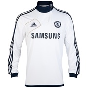 adidas Chelsea Training Top - White/Collegiate Navy/Light Football Gold