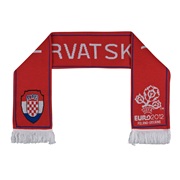 Euro 2012 Croatia Jacquard Scarf - Red/White