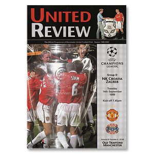 Man Utd vs Croatia Zagreb - C/L Group D Match at Old Trafford - 14th Sep. 1999