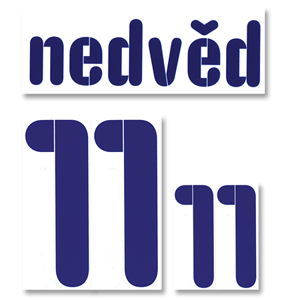 07-09 Czech Republic Away Nedved 11 Name and Number Transfer