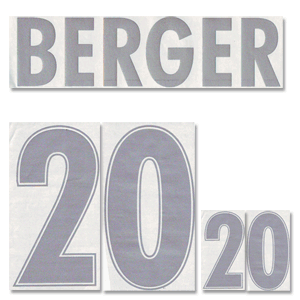 Berger 20 02-04 Czech Republic Away Official Name and Number