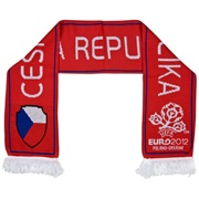 Euro 2012 Czech Republic Jacquard Scarf - Red/White