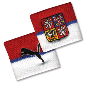 Puma 2008 Czech Republic Wristbands - Red/White