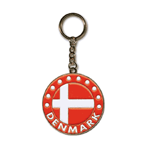 Denmark Enamel Keyring