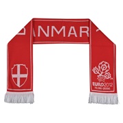 Euro 2012 Denmark Jacquard Scarf - Red/White