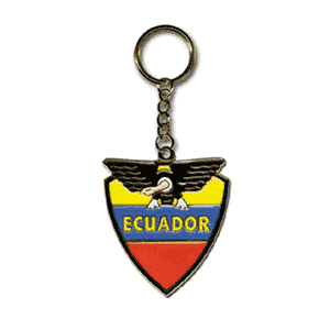 Ecuador Enamel Keyring