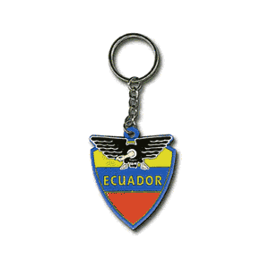 Ecuador Rubber Keyring