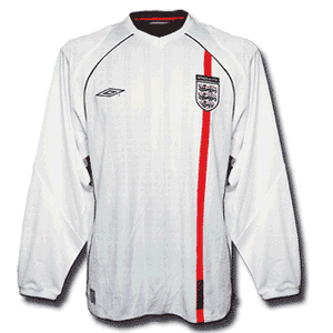01-03 England Home L/S shirt