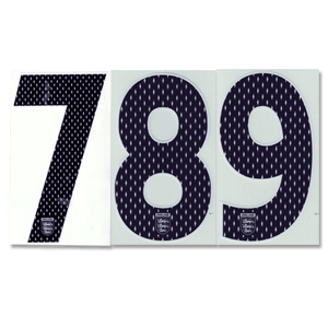 07-09 England Home Official Back Numbers