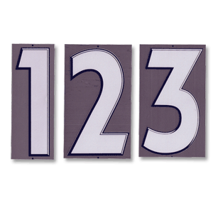 08-10 England Away Front Numbers - 10cm