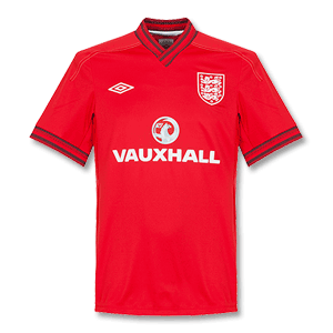 12-13 England Training Shirt - Sponsored - Red