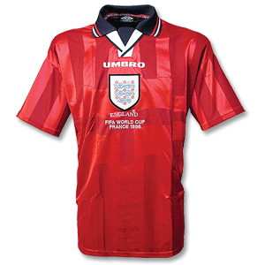 97-99 England Away Shirt + FIFA 98 Emb. - Players