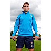 England 1/4 Zip First Layer Training Top - Vivid Blue Navy