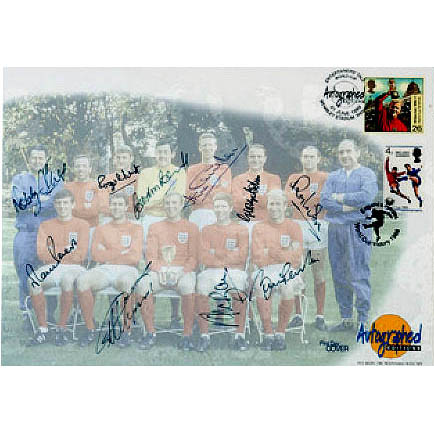 England 1966 World Cup FDC signed by 10