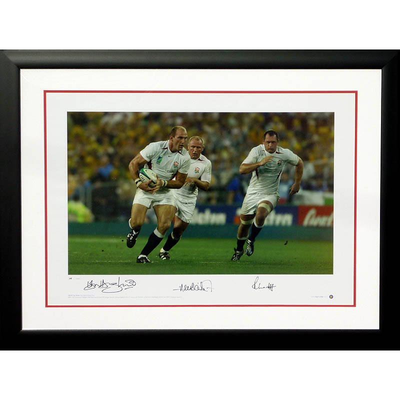 England 2003 Presentation - Signed by Hill Back and Dallaglio