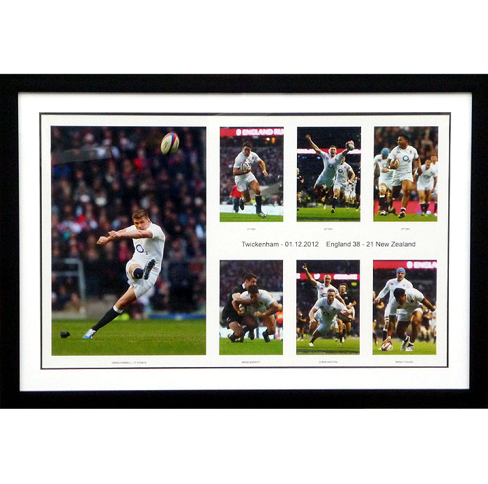 England 38 - 21 All Blacks - 1 Dec 12 - Framed Presentation