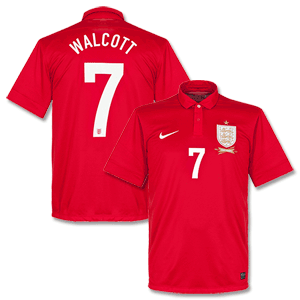 England Away Walcott Shirt 2013 2014