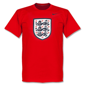 England Core Crest T-Shirt - Red 2013 2014