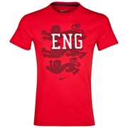 England Core Plus T-Shirt - Mens Red