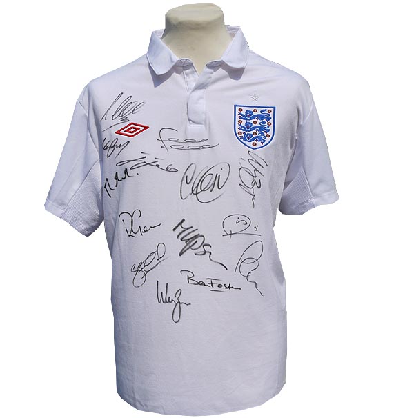 England - Fully signed 2009-10 Shirt