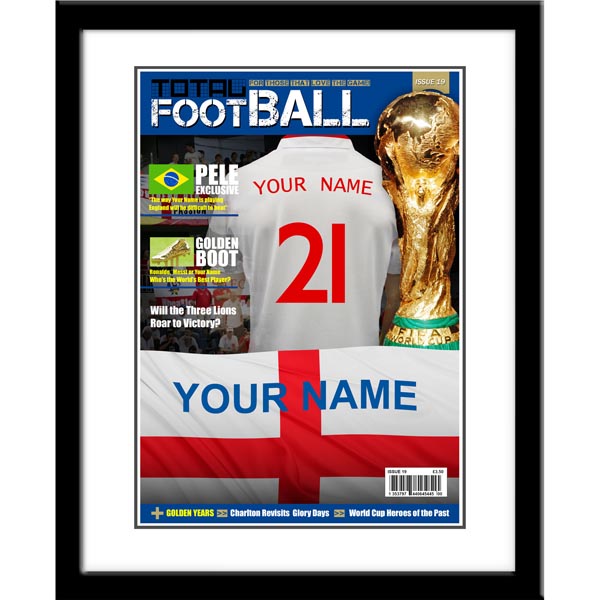 England - Personalised Headline Magazine - Framed