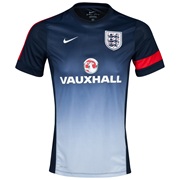 England Short Sleeve Training Top 3 - Kids Navy
